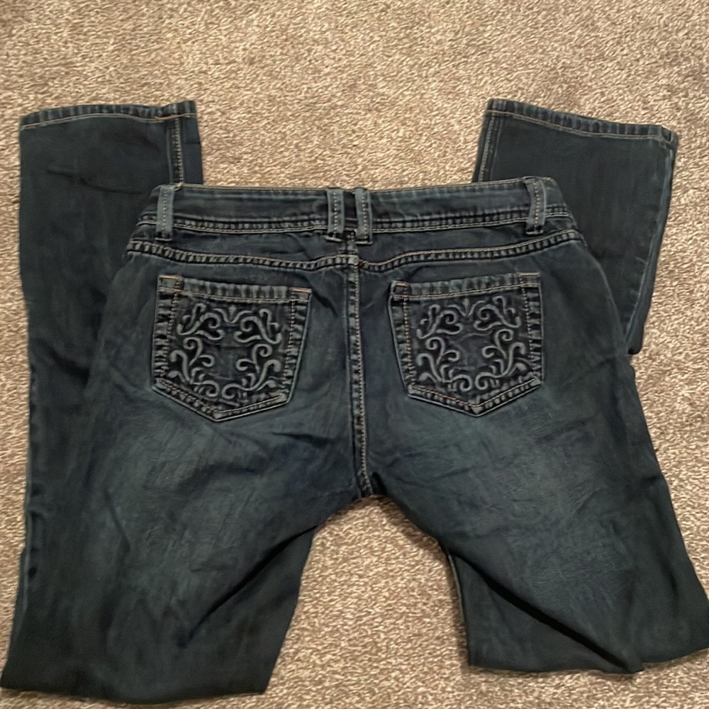 Denver Hayes Low Rise Bootcut Skinny Jeans with Pocket Details